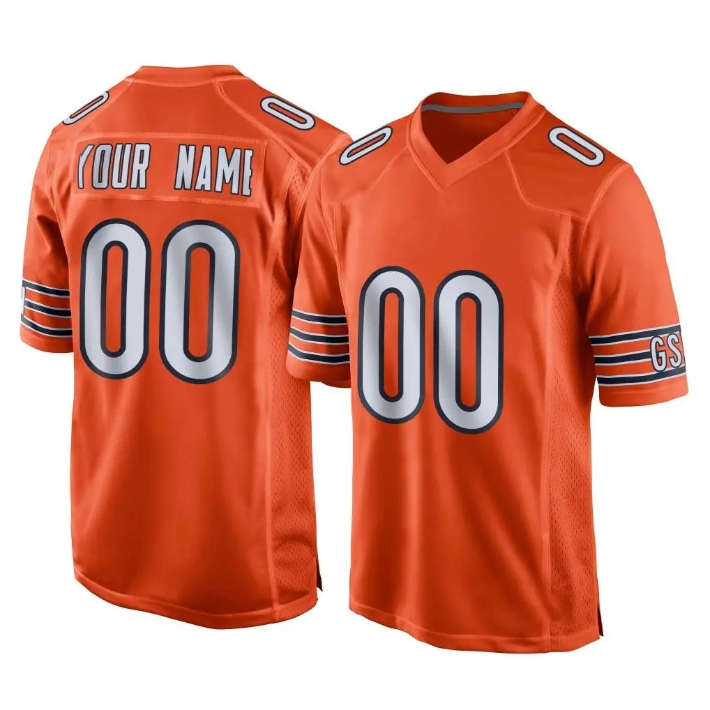 Fenge Custom C.Bears Orange Home Game Any Name & Numbers Stitched Jerseys
