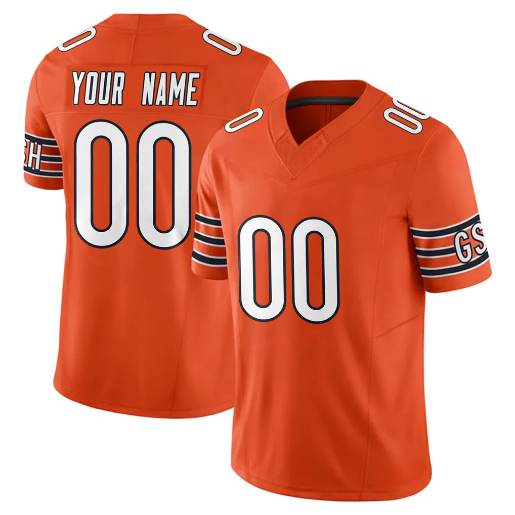 Fenge Custom C.Bears Orange Vapor F.U.S.E. Limited Home Game Any Name & Numbers Stitched Jerseys