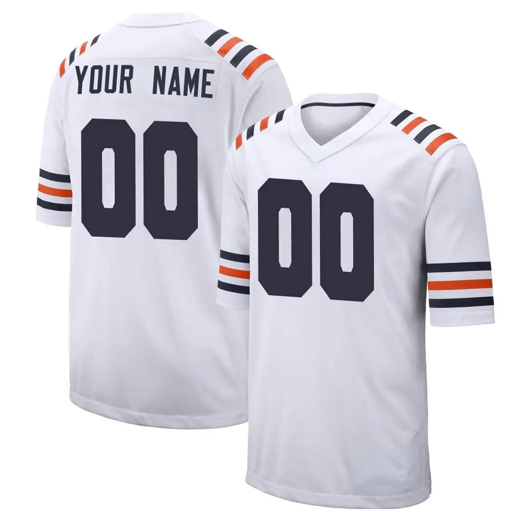 Fenge Custom C.Bears White Classic Home Game Any Name & Numbers Stitched Jerseys