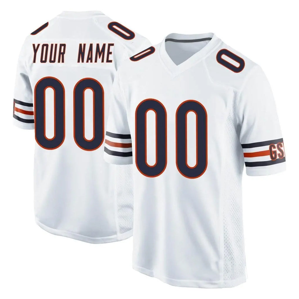 Fenge Custom C.Bears White Home Game Any Name & Numbers Stitched Jerseys