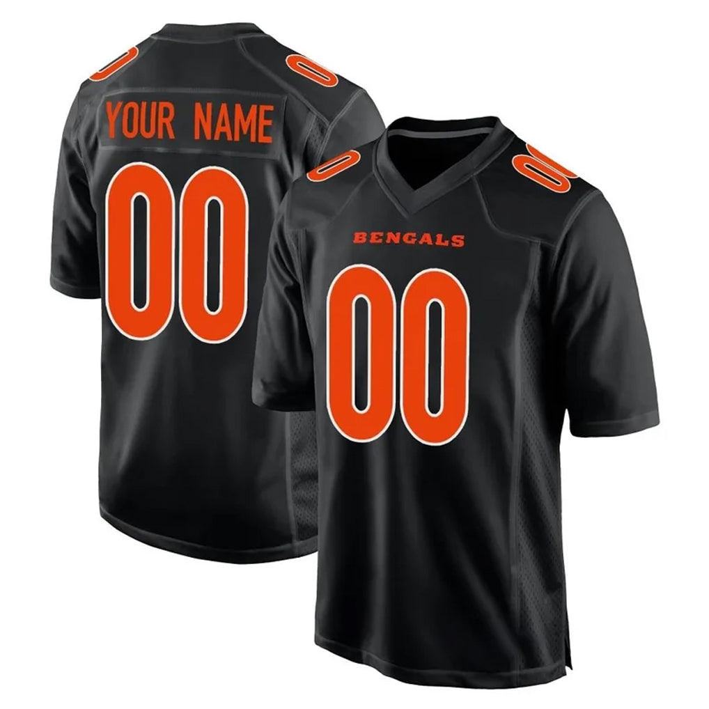 Fenge Custom C.Bengals Black Fashion Game Any Name & Numbers Stitched Jerseys