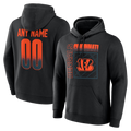 Fenge Custom C.Bengals Black Home Field Pop Personalized Name & Number Hoodie Stitched Jerseys