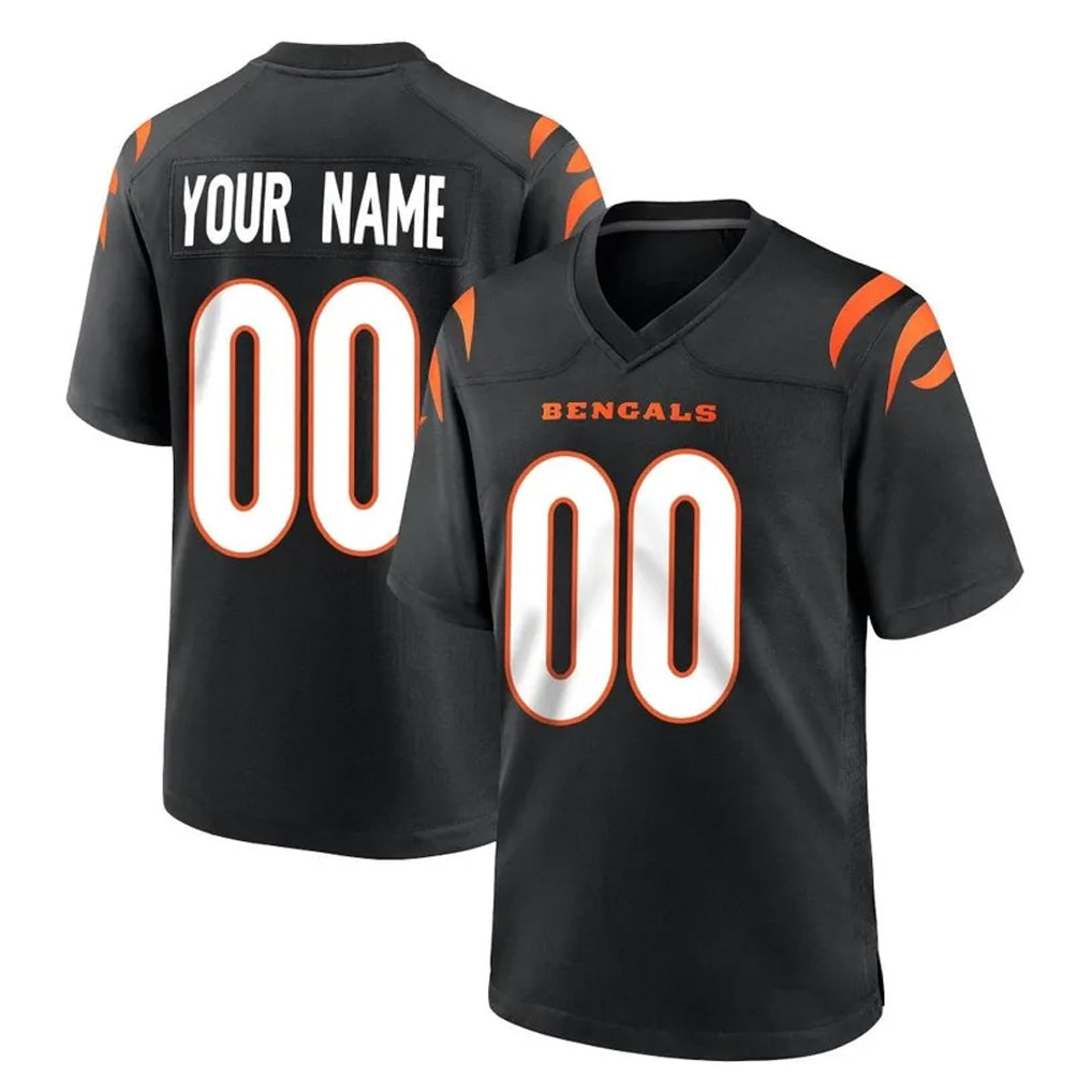Fenge Custom C.Bengals Black Home Game Any Name & Numbers Stitched Jerseys