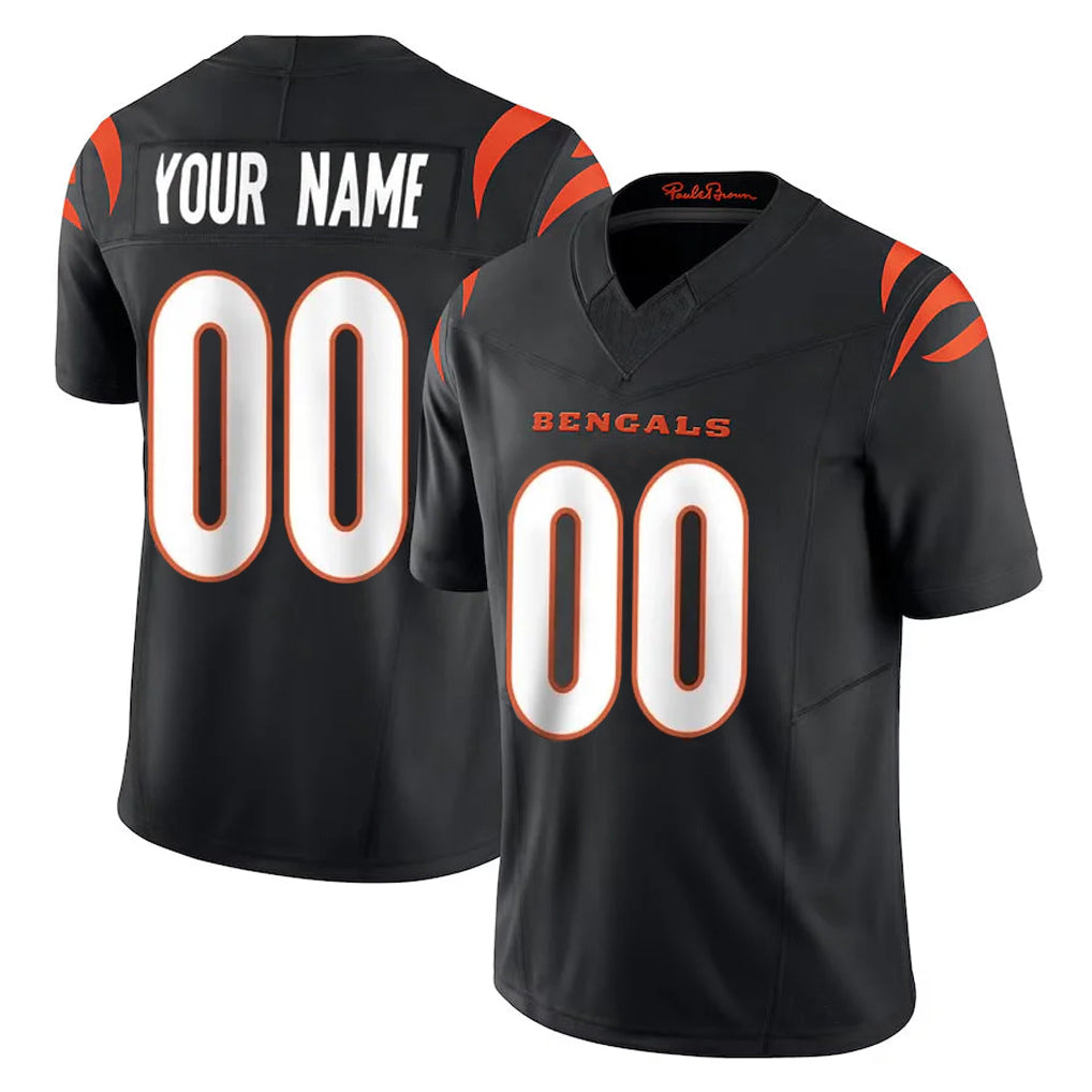 Fenge Custom C.Bengals Black Vapor F.U.S.E. Limited Home Game Any Name & Numbers Stitched Jerseys