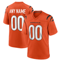 Fenge Custom C.Bengals Orange Alternate Game Stitched Jerseys