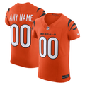 Fenge Custom C.Bengals Orange Alternate Vapor F.U.S.E. Elite Stitched Jerseys