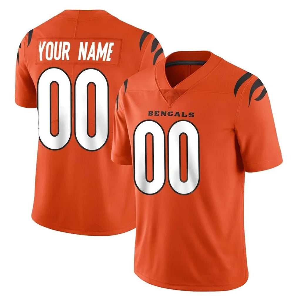 Fenge Custom C.Bengals Orange Vapor Untouchable Limited Home Game Any Name & Numbers Stitched Jerseys