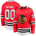 Fenge Custom C.Blackhawks Red Home Breakaway Jerseys