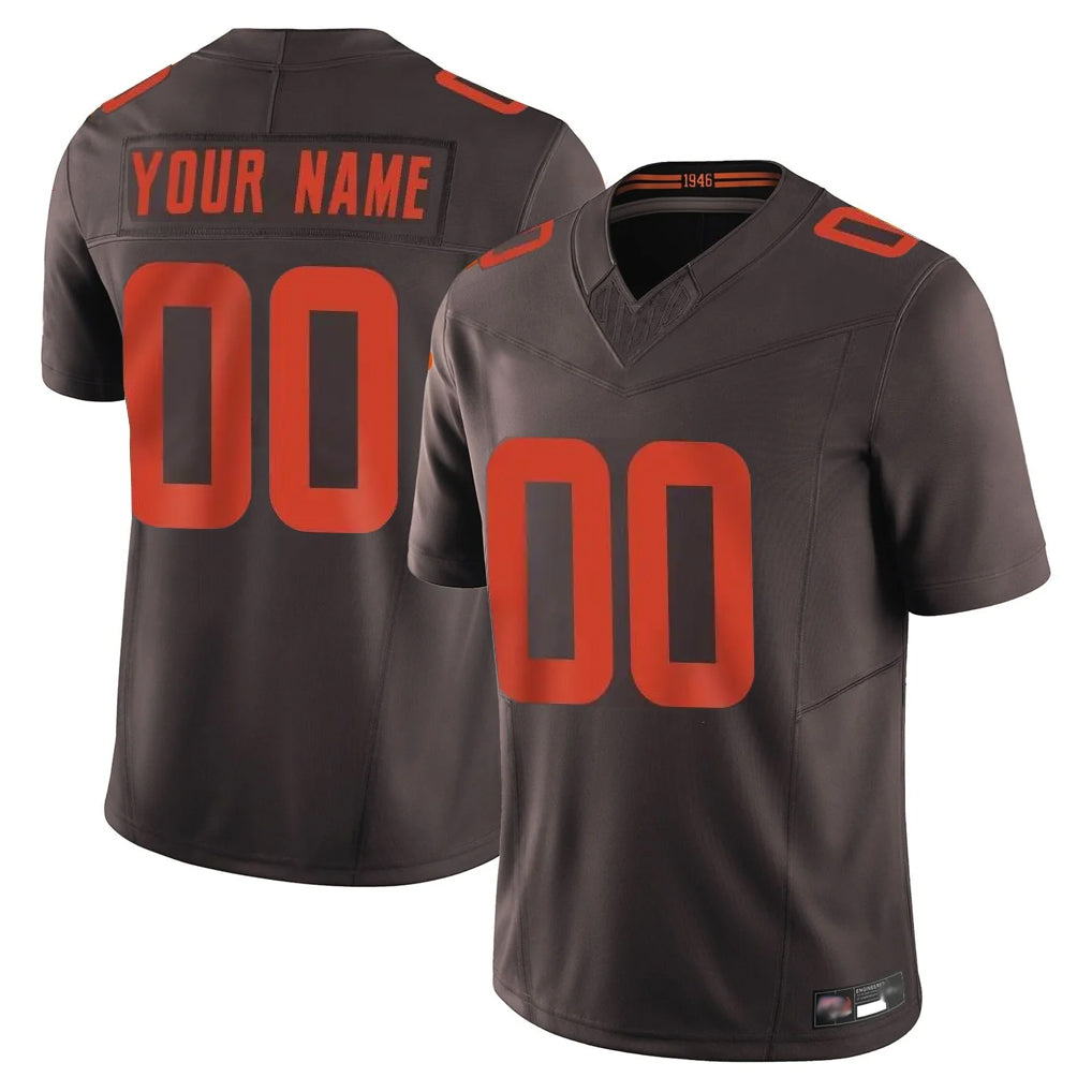 Fenge Custom C.Browns Brown Limited Vapor F.U.S.E. Alternate Game Any Name & Numbers Stitched Jerseys