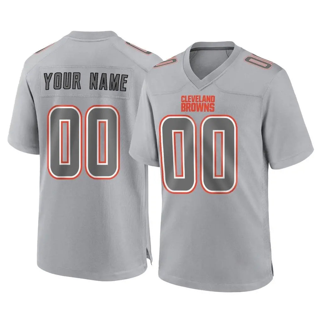 Fenge Custom C.Browns Gray Atmosphere Fashion Game Any Name & Numbers Stitched Jerseys