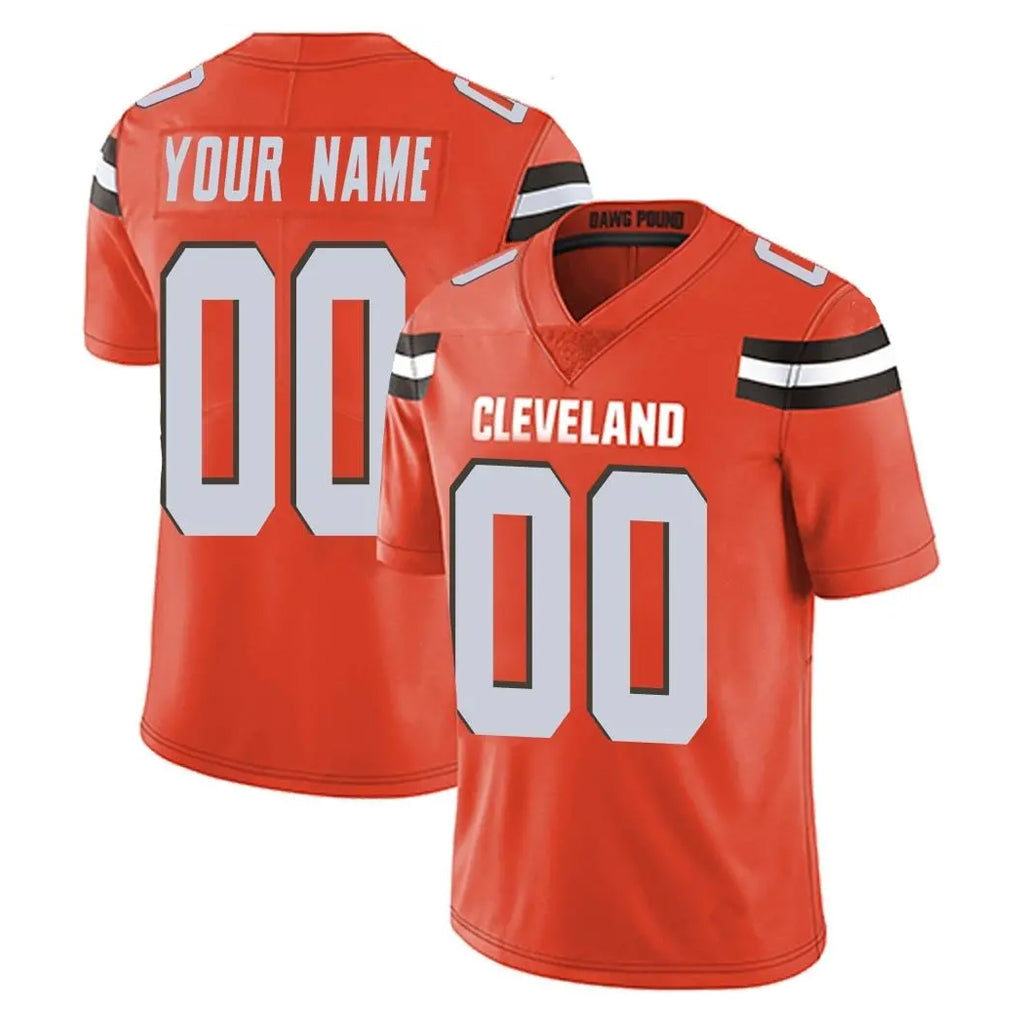 Fenge Custom C.Browns Orange Alternate Vapor Untouchable Limited Home Game Any Name & Numbers Stitched Jerseys