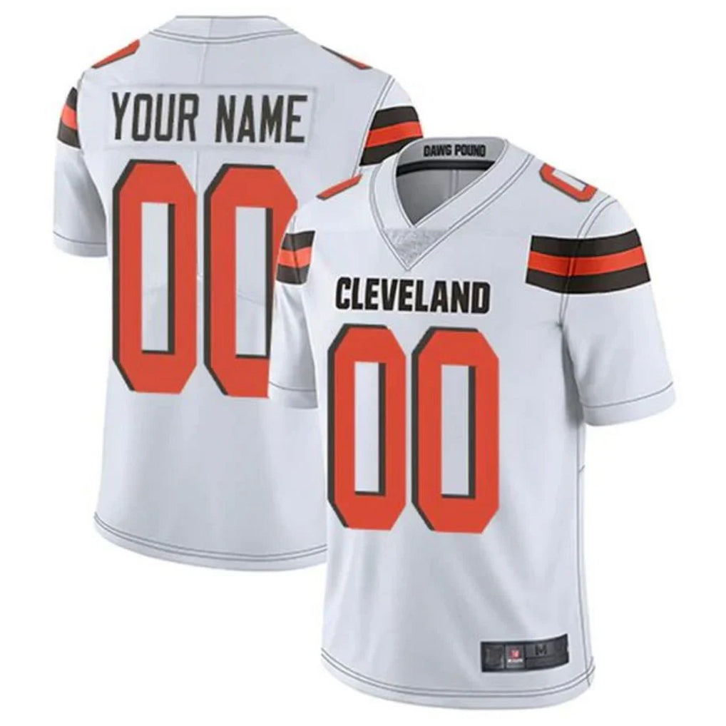 Fenge Custom C.Browns White Alternate Vapor Untouchable Limited Home Game Any Name & Numbers Stitched Jerseys