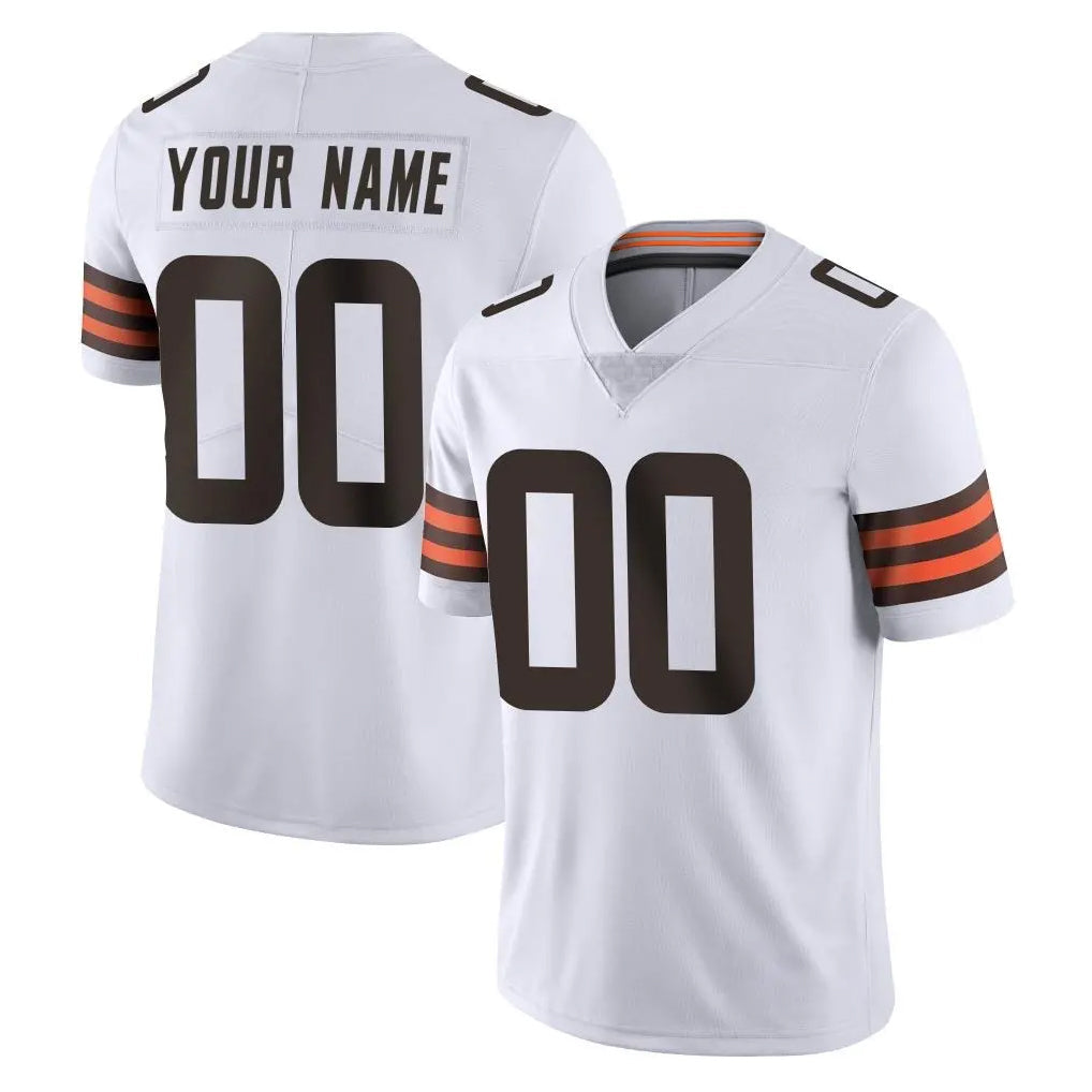 Fenge Custom C.Browns White Vapor Untouchable Limited Home Game Any Name & Numbers Stitched Jerseys