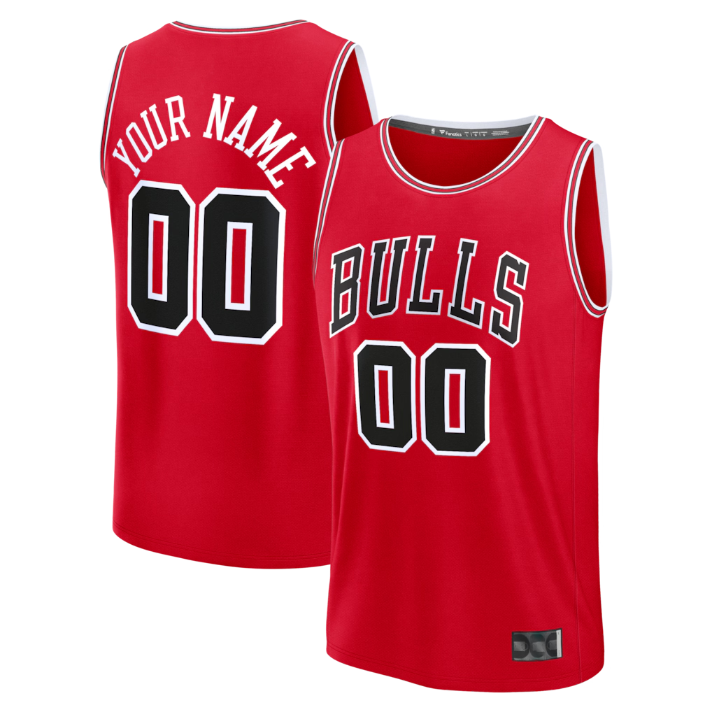 Fenge Custom C.Bulls Red Fast Break Jerseys - Icon Edition