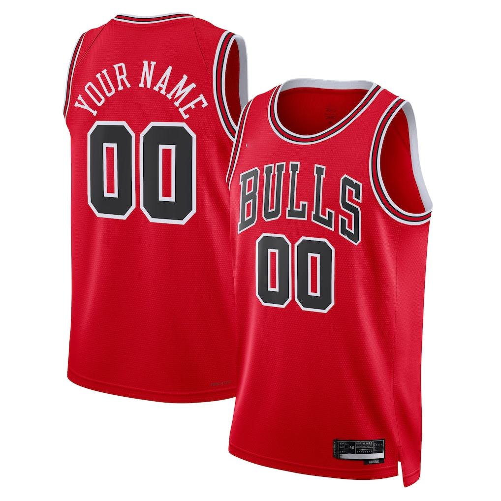 Fenge Custom C.Bulls Red Swingman Jerseys - Icon Edition