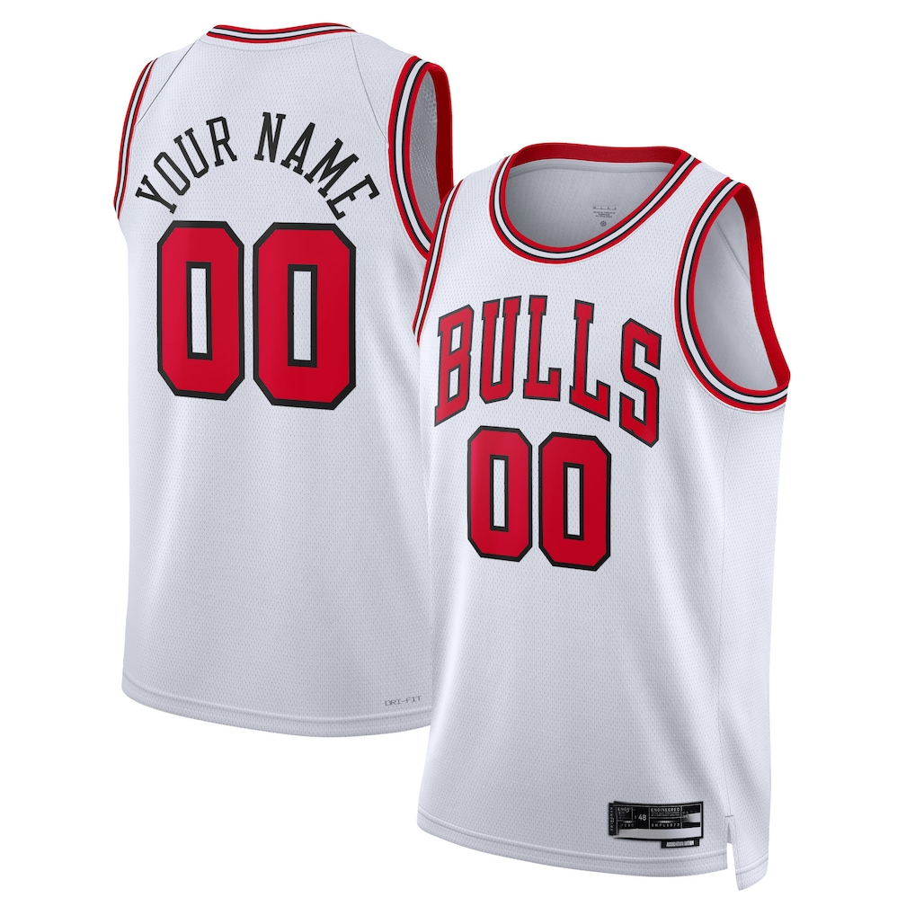 Fenge Custom C.Bulls White Swingman Jerseys - Association Edition