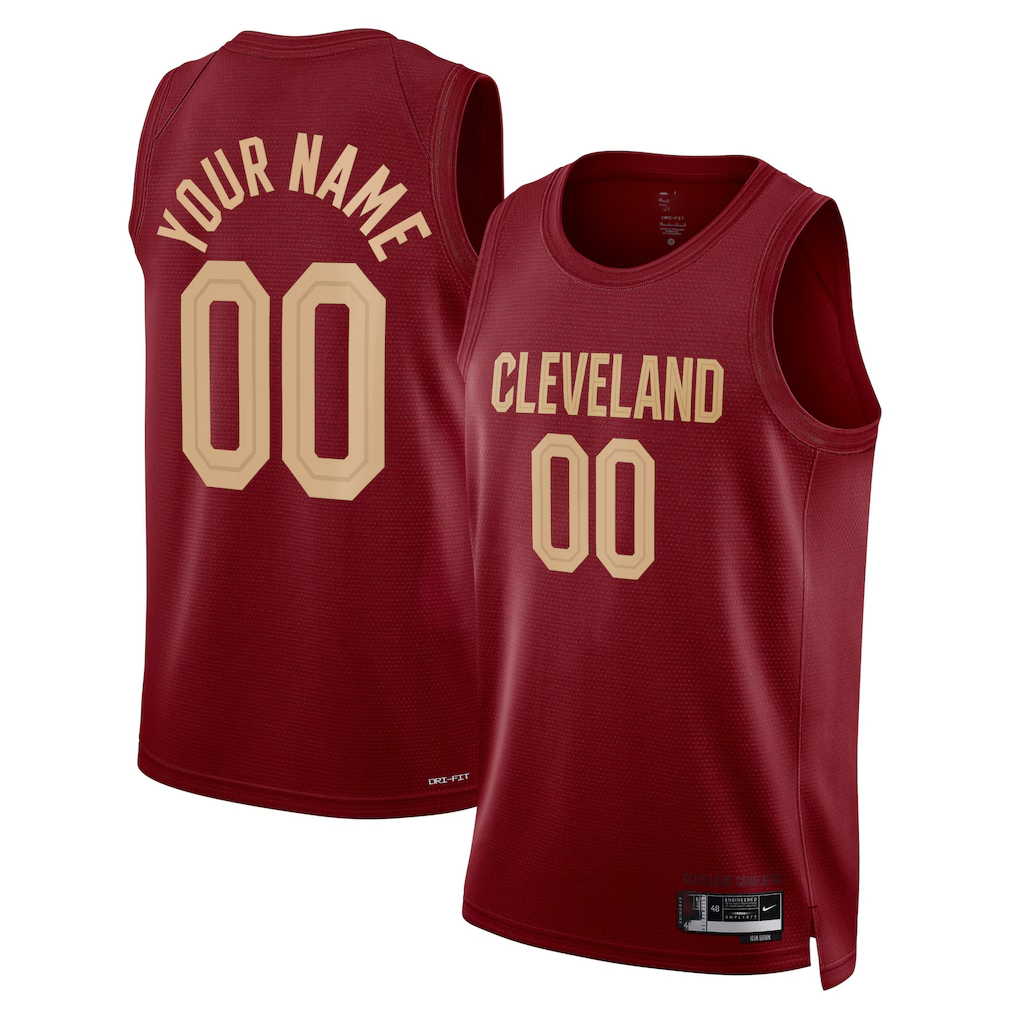 Fenge Custom C.Cavaliers Burgundy Swingman Jerseys - Icon Edition