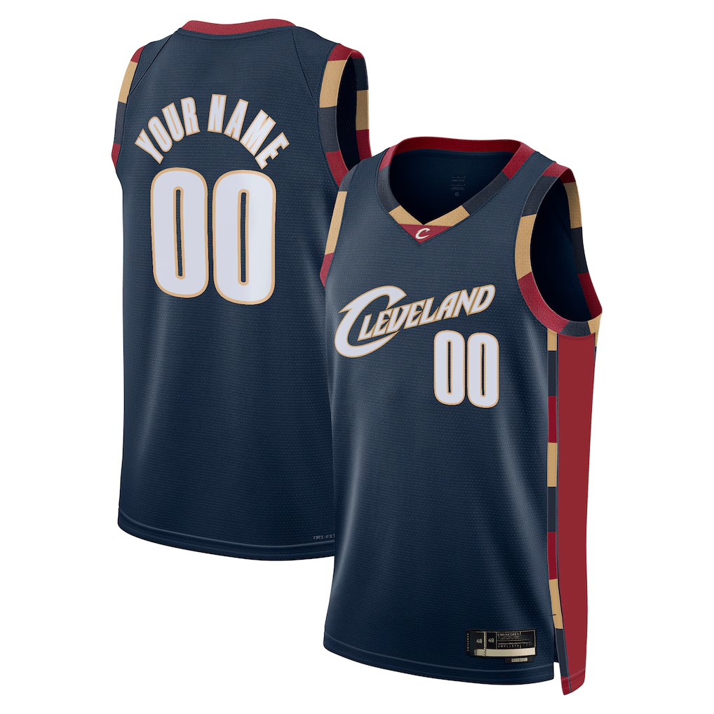 Fenge Custom C.Cavaliers Navy Swingman Jerseys - Classic Edition