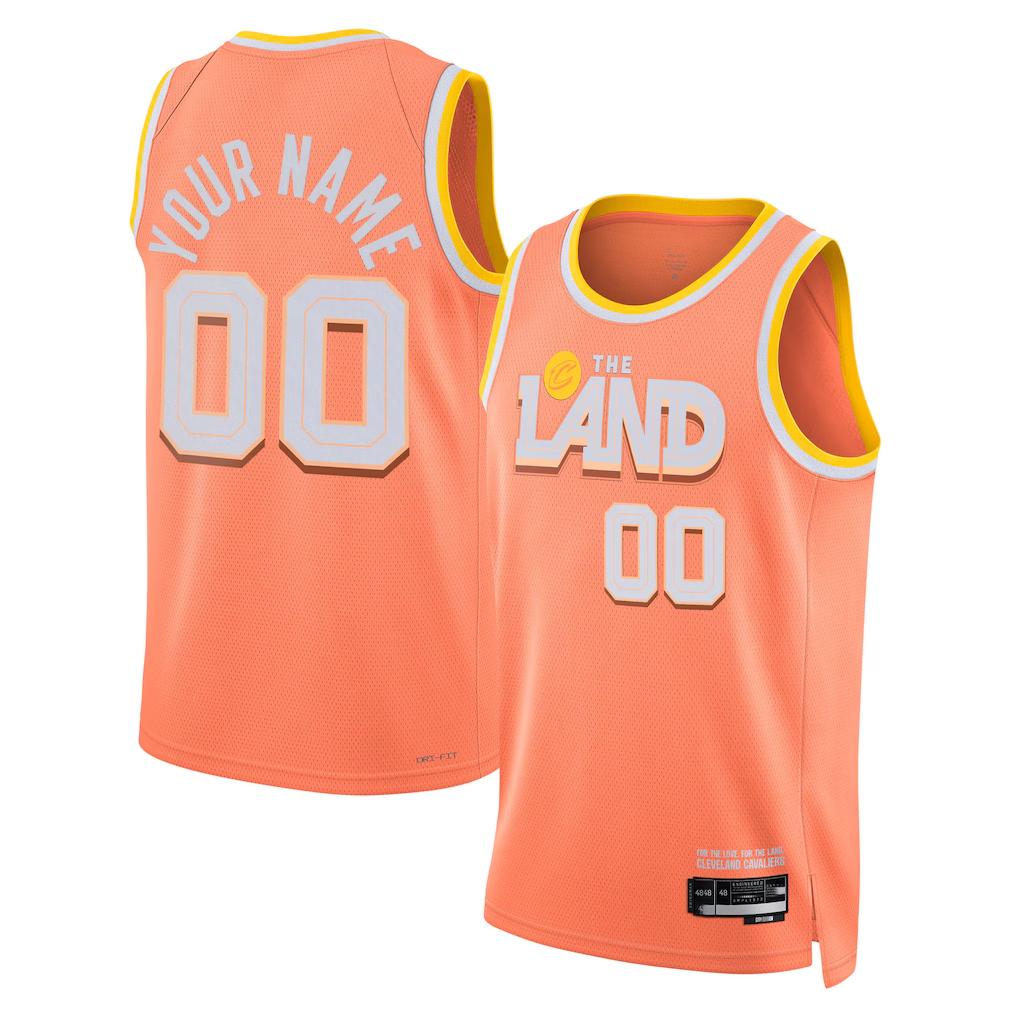 Fenge Custom C.Cavaliers Orange 202526 City Edition Swingman Jerseys