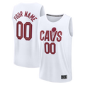 Fenge Custom C.Cavaliers White Fast Break Jerseys - Icon Edition