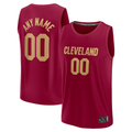 Fenge Custom C.Cavaliers Wine Fast Break Jerseys - Icon Edition