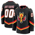 Fenge Custom C.Flames Black Alternate Premium Jerseys