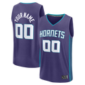 Fenge Custom C.Hornets  Purple Fast Break Jerseys - Icon Edition