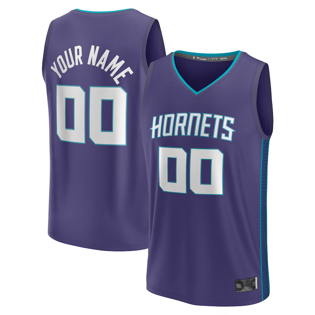 Fenge Custom C.Hornets  Purple Fast Break Jerseys - Statement Edition