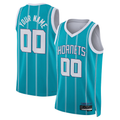 Fenge Custom C.Hornets  Teal Swingman Jerseys - Icon Edition