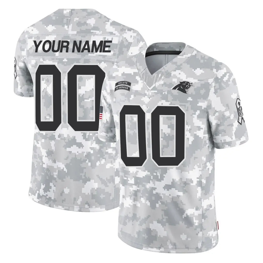 Fenge Custom C.Panthers Arctic Camo Salute to Service Limited Game Any Name & Numbers Stitched Jerseys