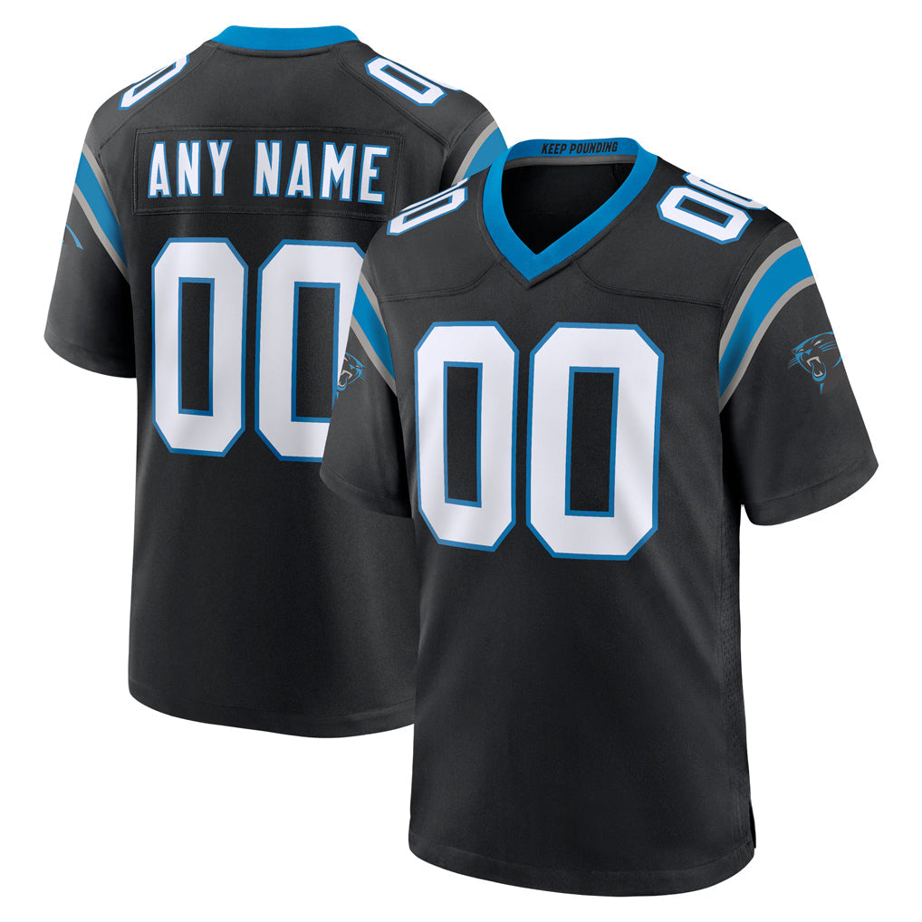 Fenge Custom C.Panthers Black Home Game Any Name & Numbers Stitched Jerseys