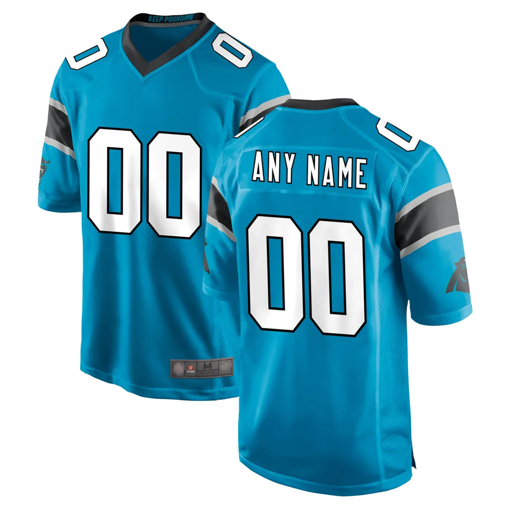 Fenge Custom C.Panthers Blue Game Any Name & Numbers Stitched Jerseys