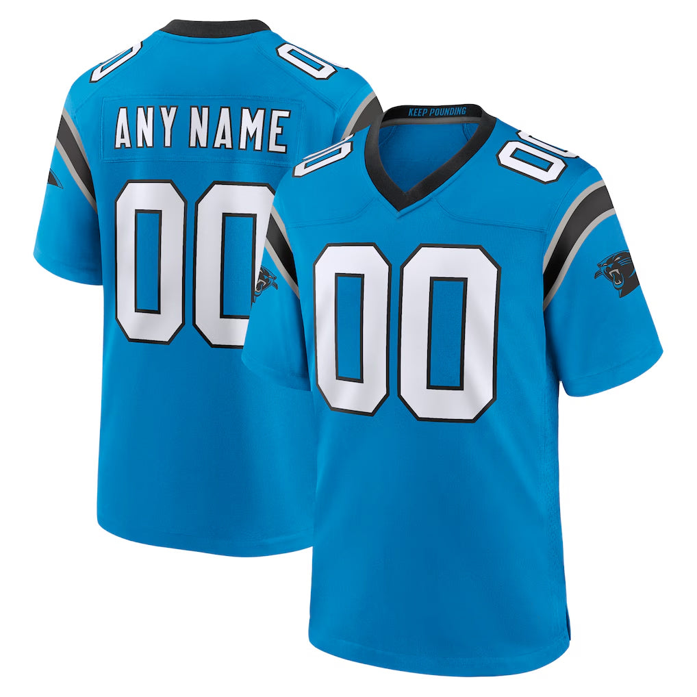 Fenge Custom C.Panthers Blue Home Game Any Name & Numbers Stitched Jerseys