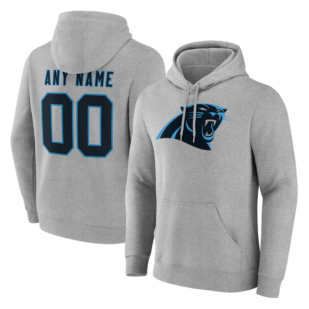 Fenge Custom C.Panthers Gray Salute to Service Hoodies Any Name & Numbers Stitched Jerseys