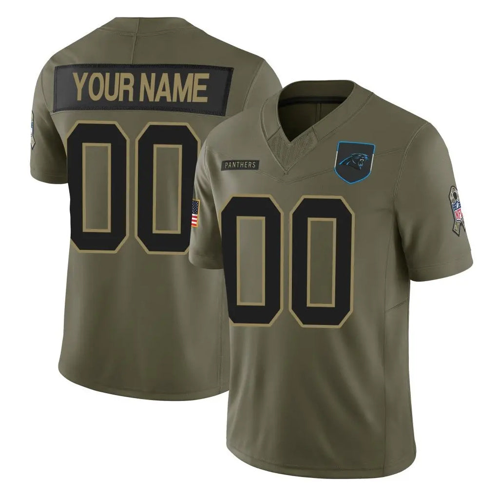 Fenge Custom C.Panthers Olive 2025 Salute to Service Limited Home Game Any Name & Numbers Stitched Jerseys