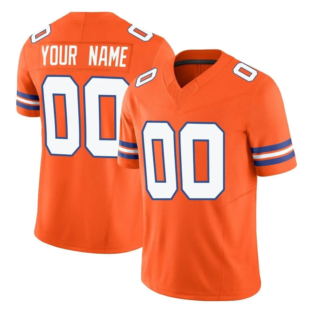 Fenge Custom D.Broncos Orange Limited Alternate Vapor F.U.S.E. Throwback Game Any Name & Numbers Stitched Jerseys