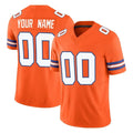 Fenge Custom D.Broncos Orange Limited Alternate Vapor F.U.S.E. Throwback Game Any Name & Numbers Stitched Jerseys