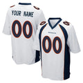 Fenge Custom D.Broncos White Game Any Name & Numbers Stitched Jerseys