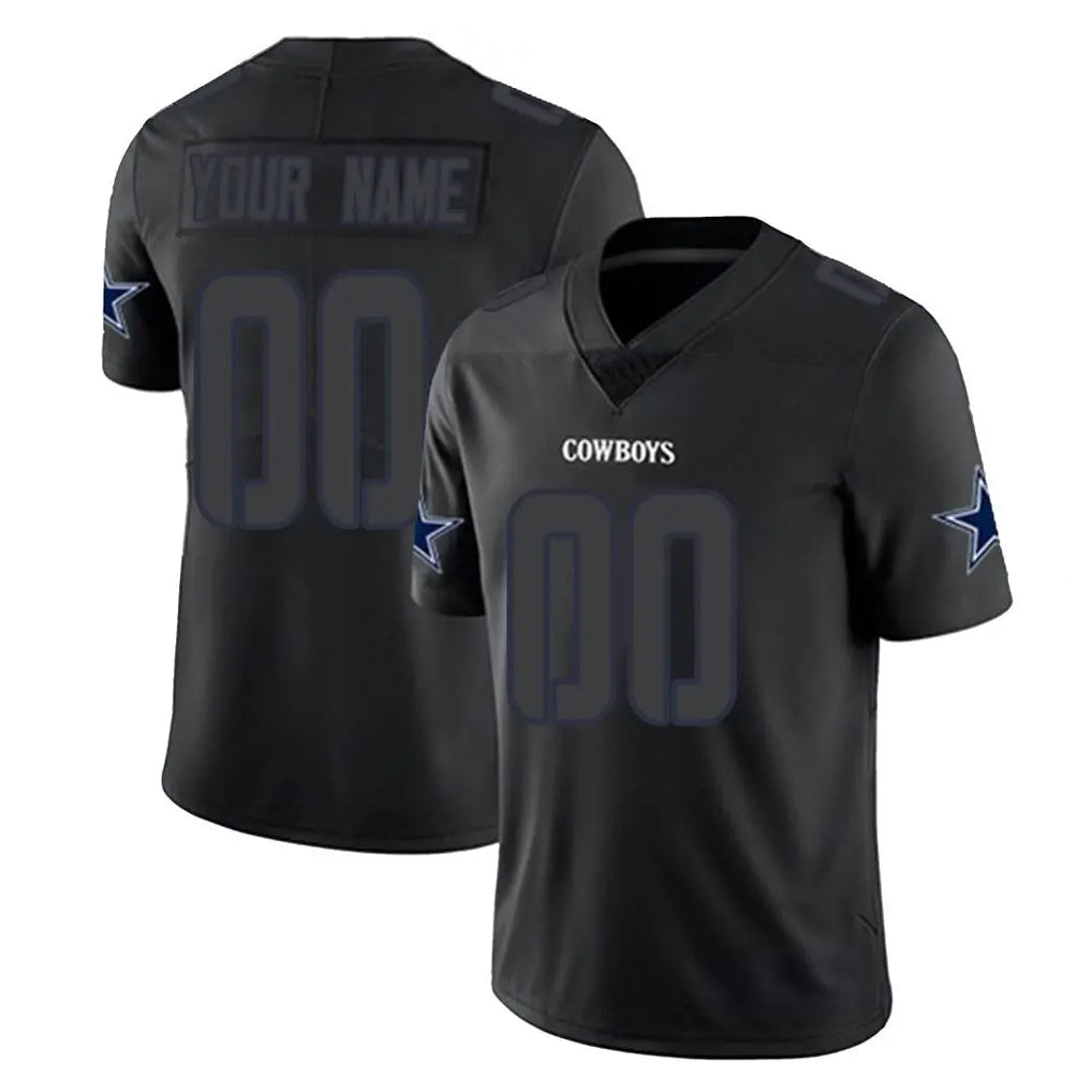 Fenge Custom D.Cowboys Black Impact Limited Home Game Any Name & Numbers Stitched Jerseys