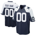 Fenge Custom D.Cowboys Navy-White Alternate Home Game Any Name & Numbers Stitched Jerseys