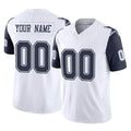 Fenge Custom D.Cowboys White-Navy Limited Vapor F.U.S.E. Home Game Any Name & Numbers Stitched Jerseys