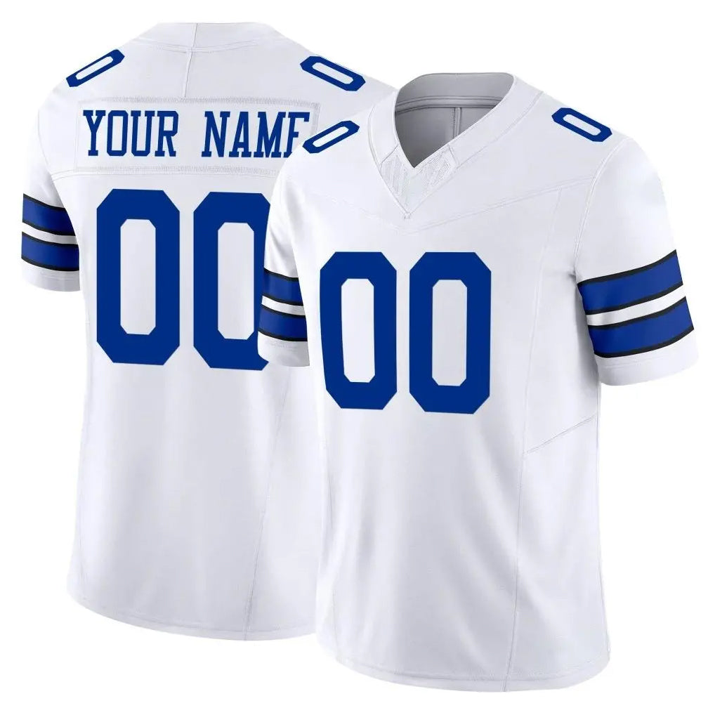 Fenge Custom D.Cowboys White Limited Vapor F.U.S.E. Home Game Any Name & Numbers Stitched Jerseys