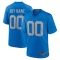 Fenge Custom D.Lions Blue Limted Game Alternate Stitched Jerseys
