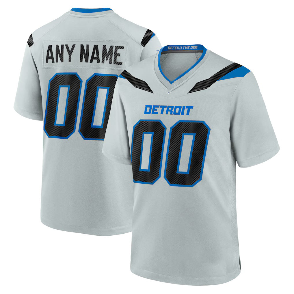 Fenge Custom D.Lions Silver 2026 Rivalries Collection Game Jersey