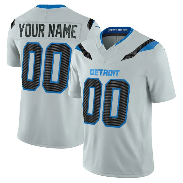 Fenge Custom D.Lions Silver 2026 Rivalries Vapor Limited Jersey - All Stitched