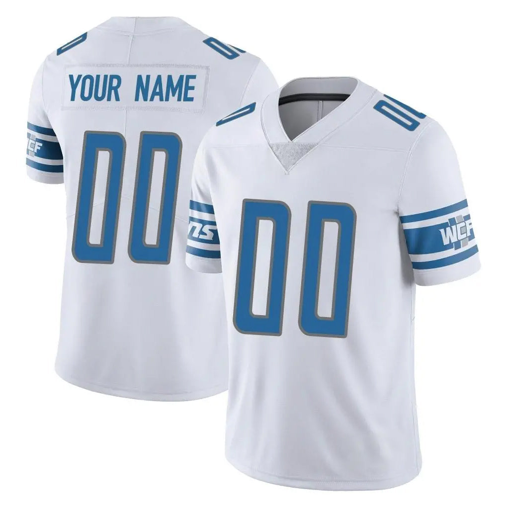 Fenge Custom D.Lions White Limited Vapor Untouchable Home Game Any Name & Numbers Stitched Jerseys