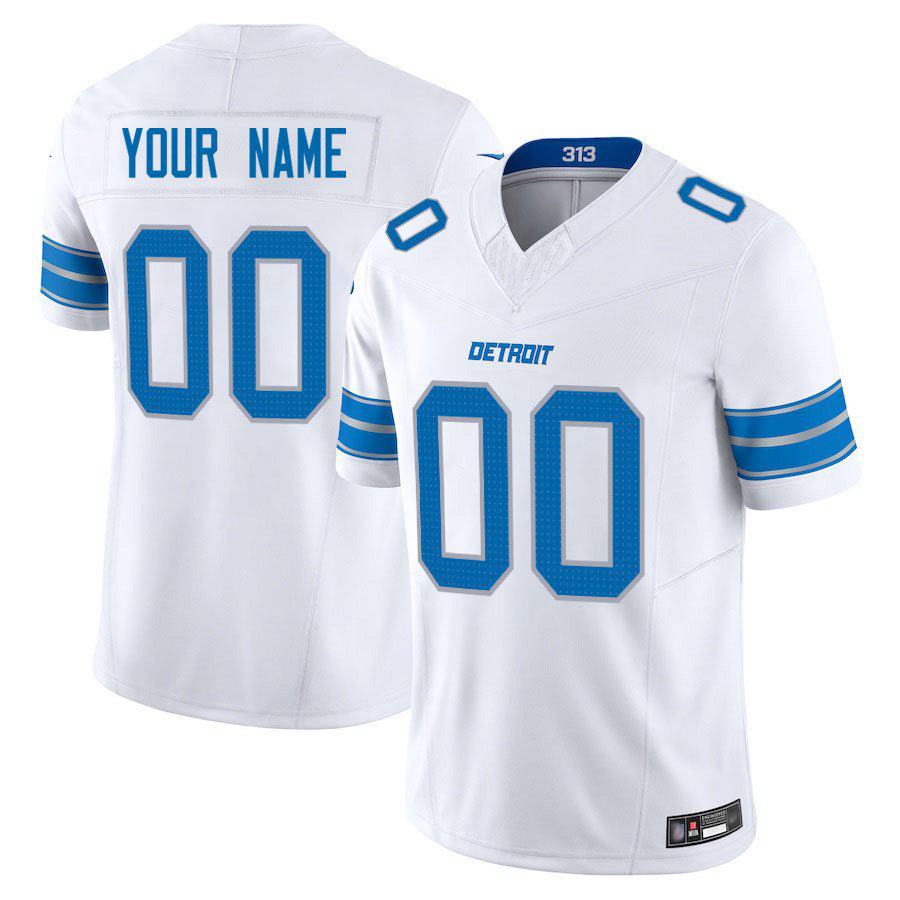 Fenge Custom D.Lions White Vapor F.U.S.E. Limited Elite Stitched Jerseys