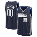 Fenge Custom D.Mavericks Navy Fast Break Jerseys - Statement Edition