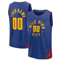 Fenge Custom D.Nuggets  Blue Fast Break Jerseys - Statement Edition