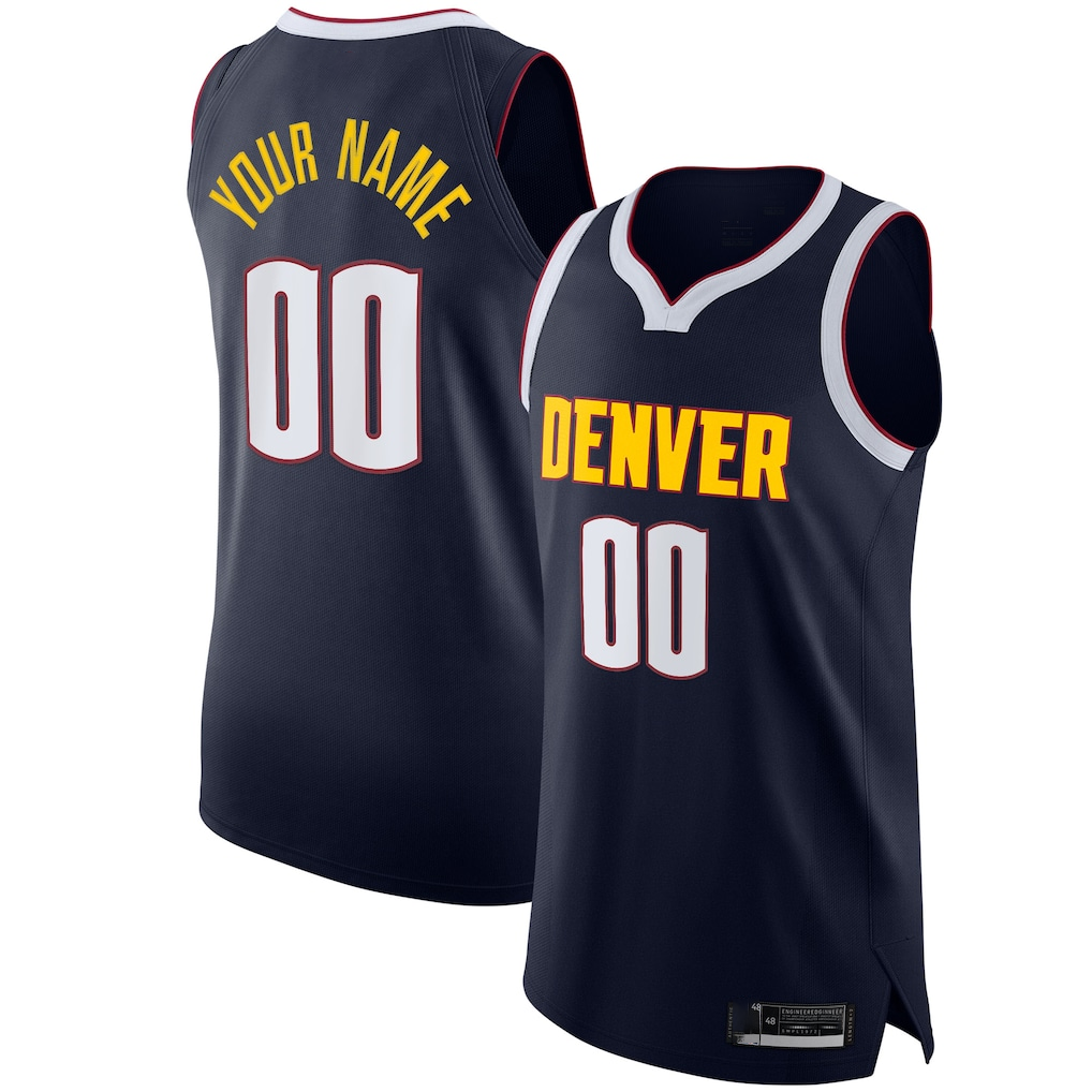Fenge Custom D.Nuggets Navy 2020-21 Authentic Jerseys - Icon Edition
